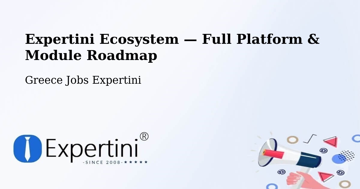Expertini Ecosystem — Full Platform & Module Roadmap – Roviés