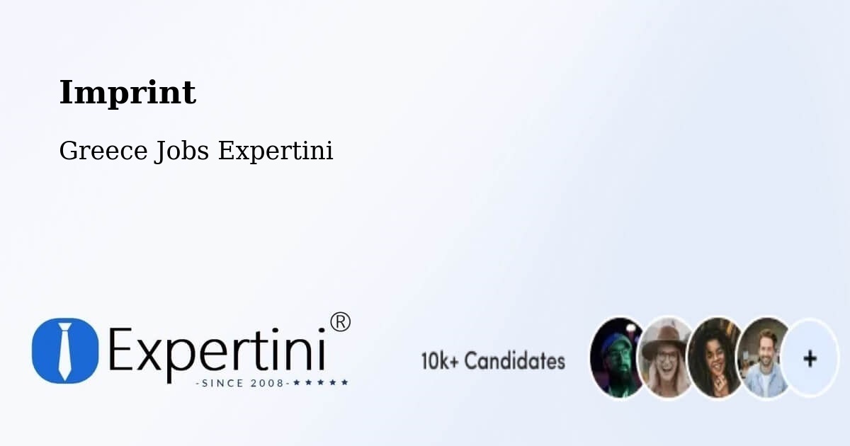 Imprint – Roviés - Greece Jobs Expertini
